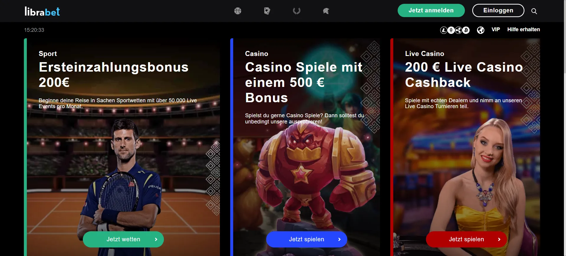 Librabet Casino Screen